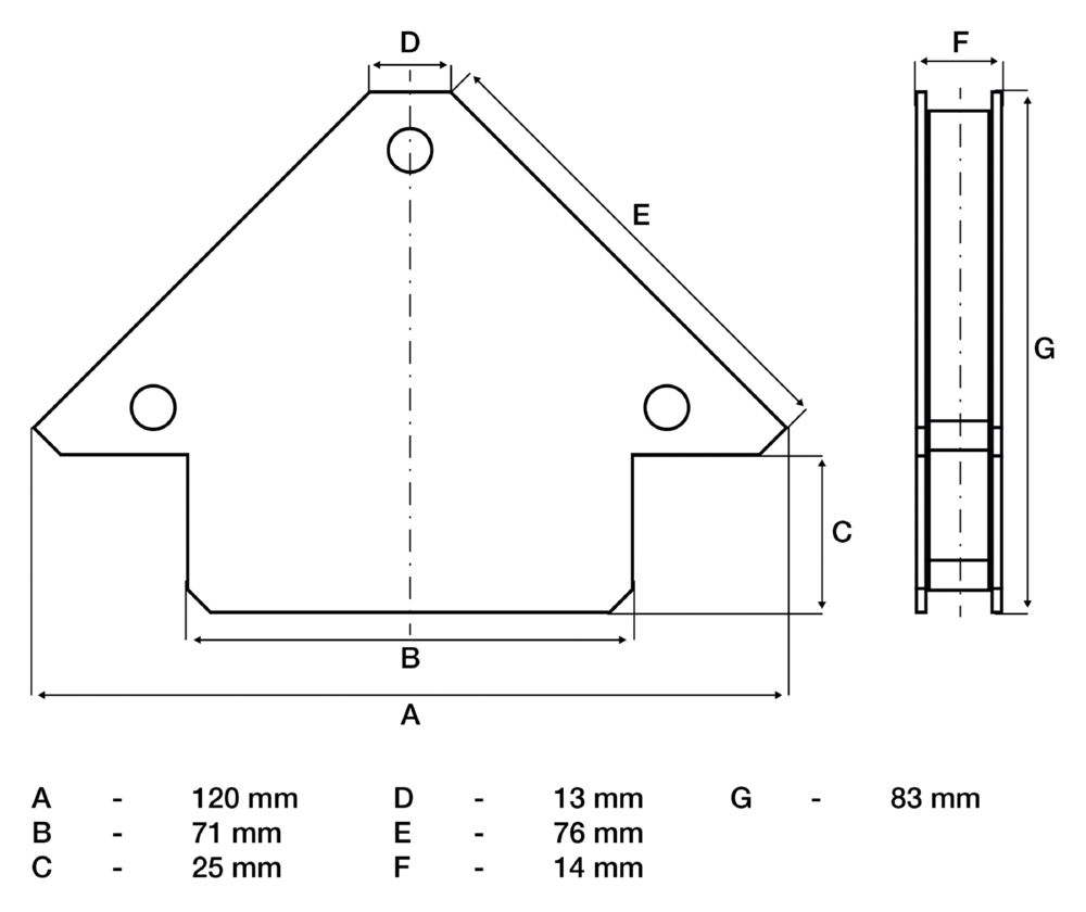 Produktbild BGS Kraft Magnethalter Länge 120 mm bild 3