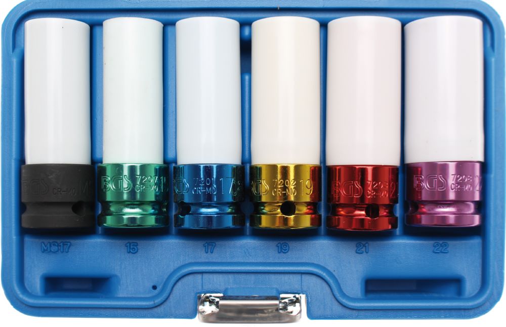 Produktbild Kraft Schoneinsatz Satz Antrieb Innenvierkant 1/2 Zoll 6 teilig bild 2