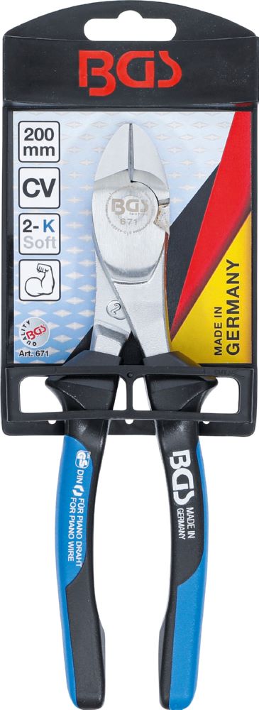 Produktbild BGS Kraft Seitenschneider für Pianodraht 200 mm bild 4