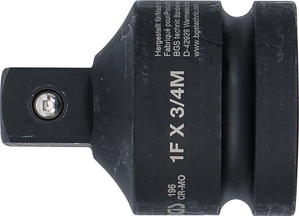 Produktbild Kraft Steckschlüssel Adapter Innenvierkant 1 Zoll - Außenvierkant 3/4 Zoll bild 2