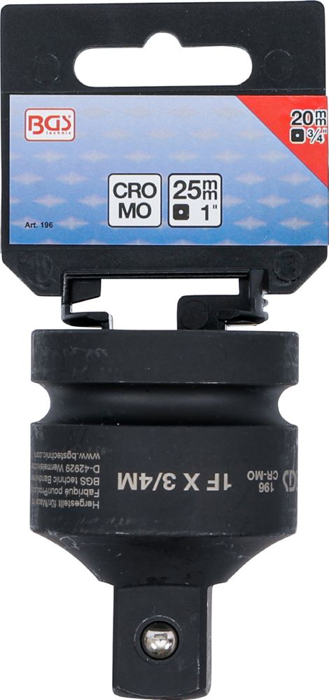 Produktbild Kraft Steckschlüssel Adapter Innenvierkant 1 Zoll - Außenvierkant 3/4 Zoll bild 3