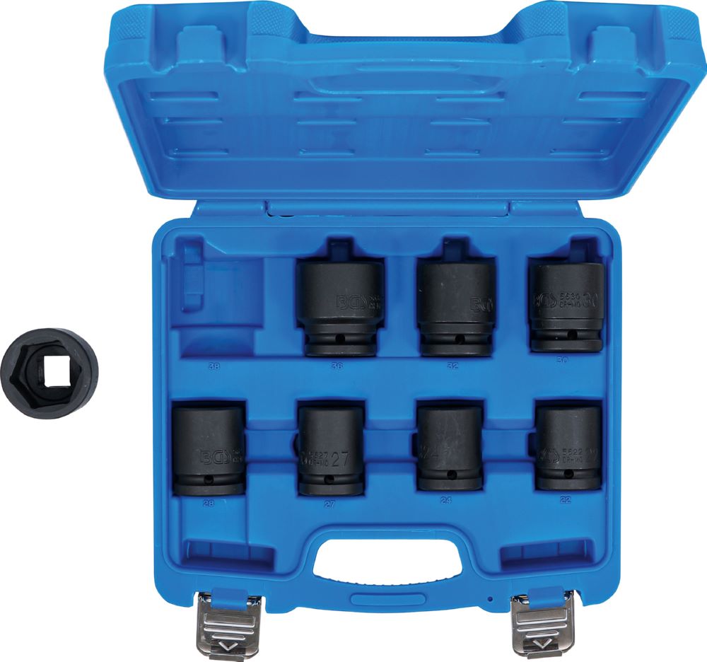 Produktbild Kraft Steckschlüssel Einsatz Satz Innenvierkant 3/4 Zoll 22-38 mm 8 teilig bild 3