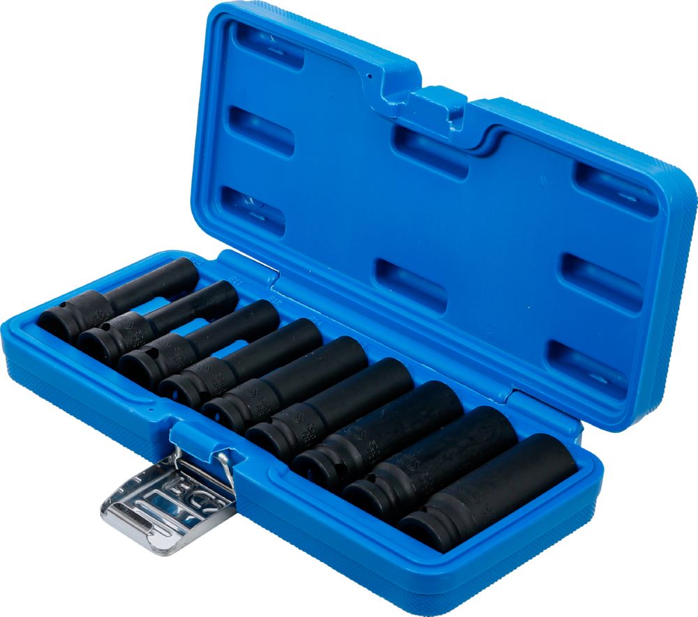 Produktbild Kraft Steckschlüssel Einsatz Satz E-Profil tief Innenvierkant 1/2 Zoll 9 teilig bild 3