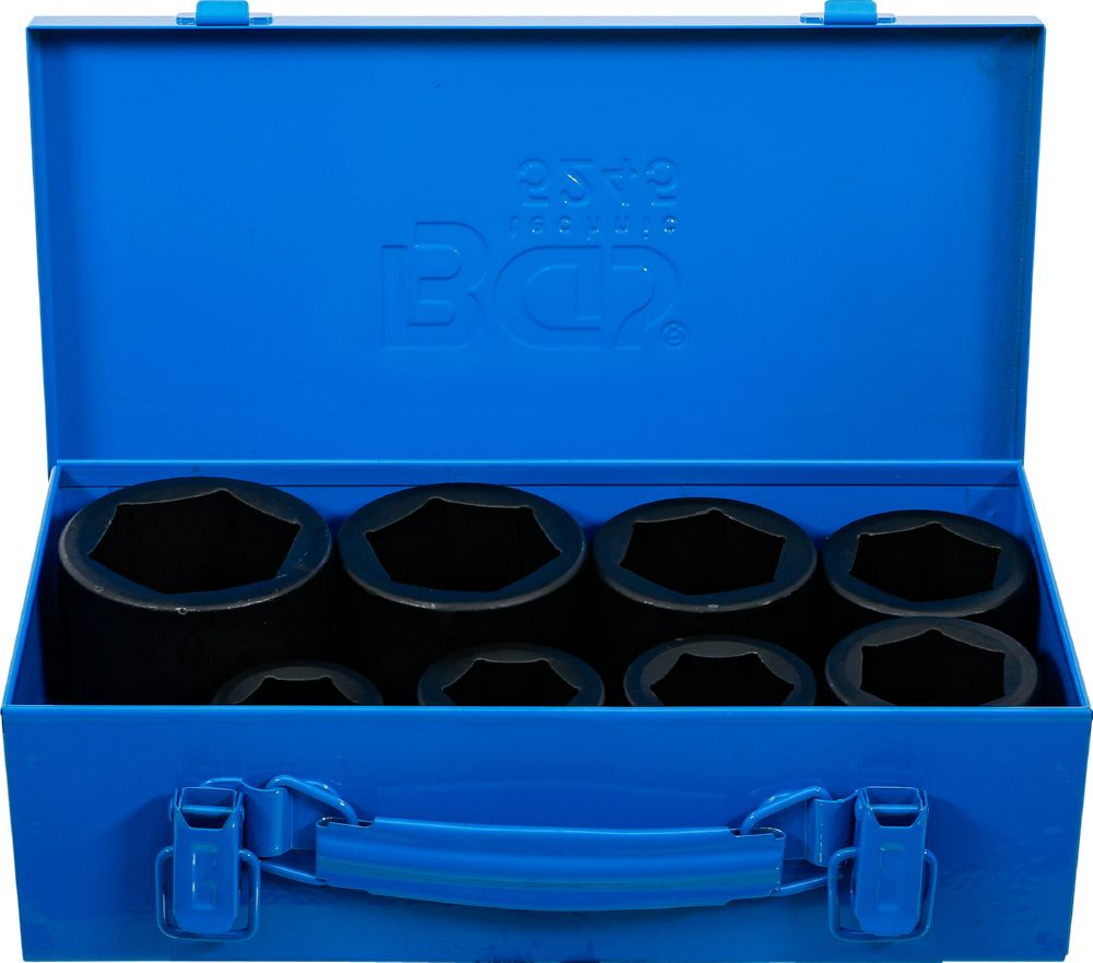 Produktbild BGS Kraft Steckschlüssel Einsatz Satz Sechskant Innenvierkant 1 Zoll 27-50 mm