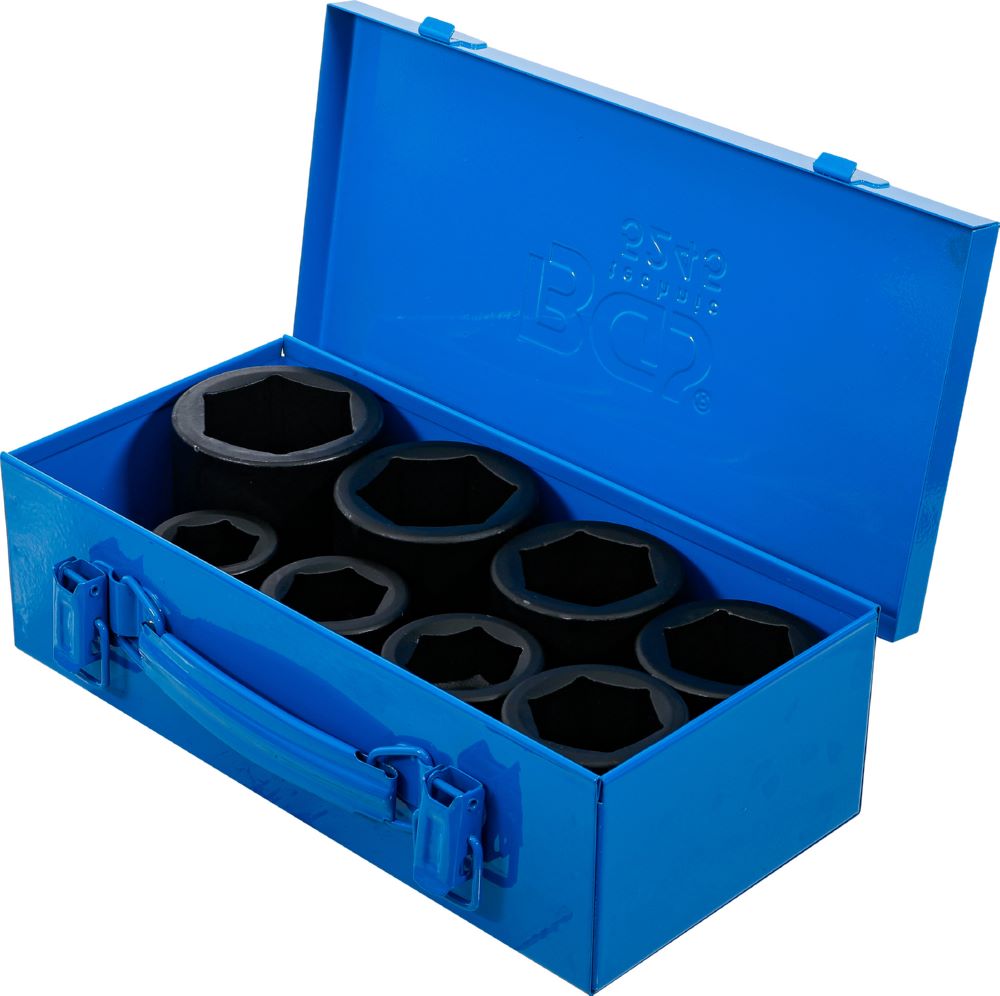 Produktbild Kraft Steckschlüssel Einsatz Satz Sechskant Innenvierkant 1 Zoll 27-50 mm  bild 3