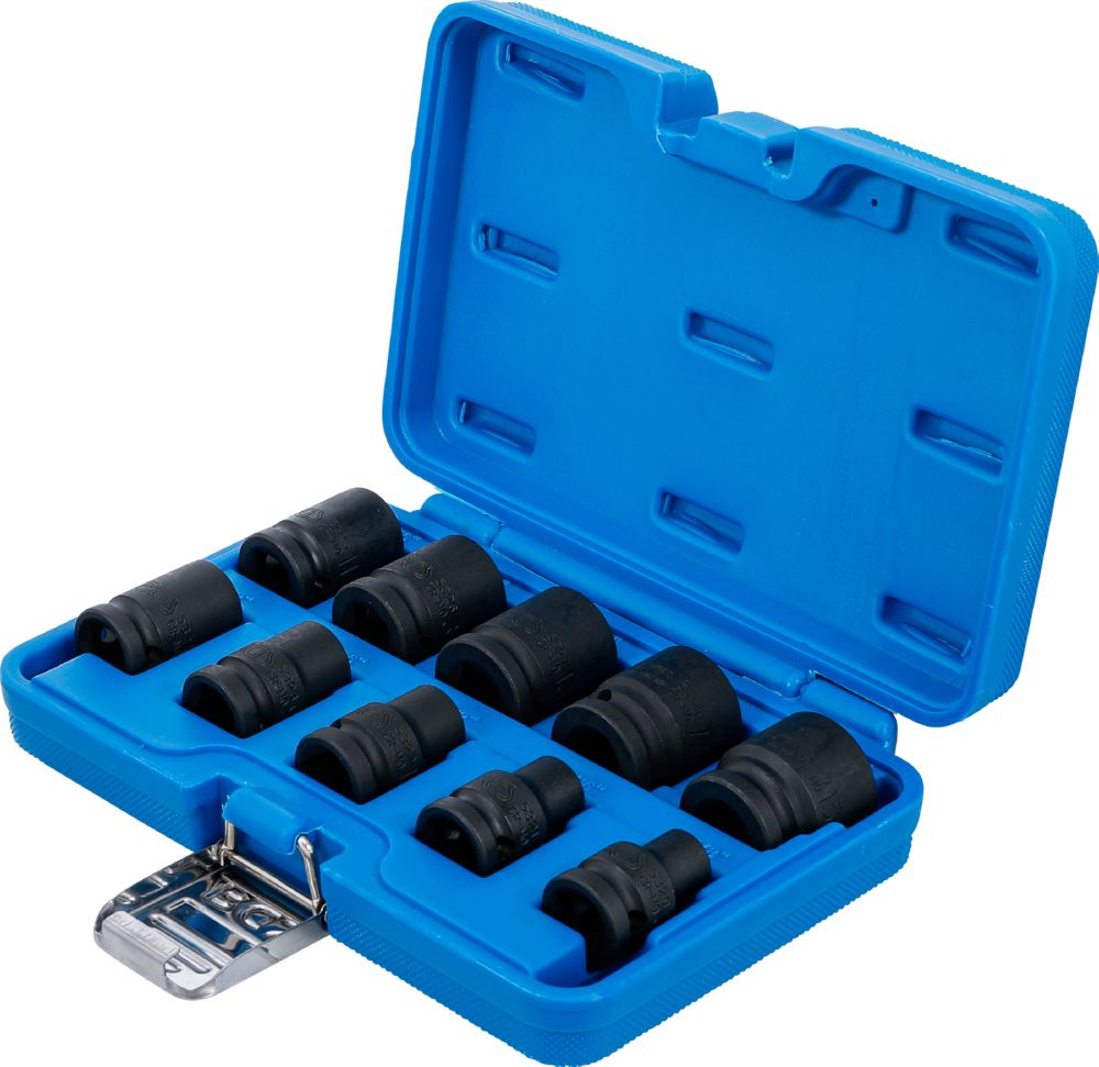 Produktbild Kraft Steckschlüssel Einsatz Satz Sechskant Innenvierkant 1/2 Zoll 10 teilig bild 3