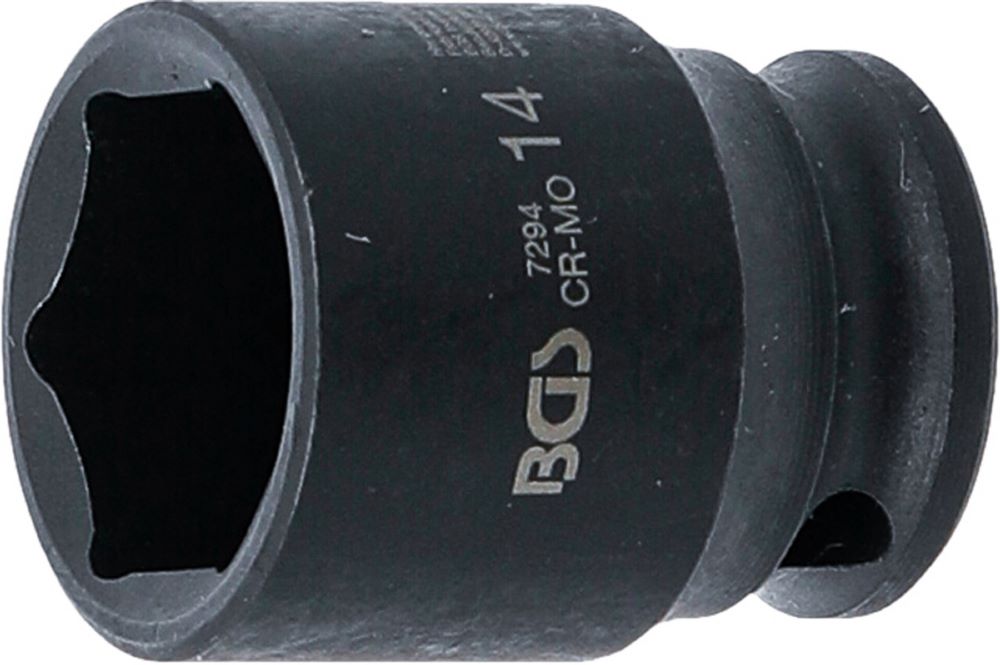 Produktbild BGS Kraft Steckschlüssel 14 mm Einsatz Sechskant Antrieb Innenvierkant 6,3 mm