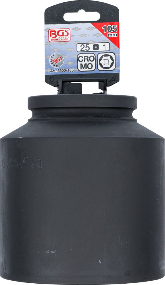 Produktbild Kraft Steckschlüssel 105 mm Einsatz Sechskant tief Antrieb Innenvierkant 25 mm bild 3