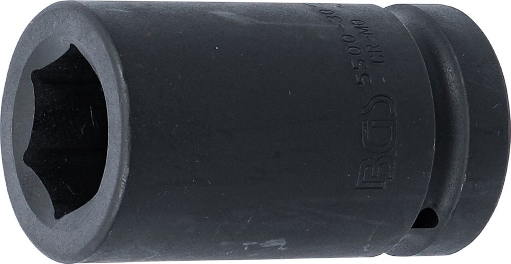 Produktbild BGS Kraft Steckschlüssel 30 mm Einsatz Sechskant tief Antrieb Innenvierkant 25 mm