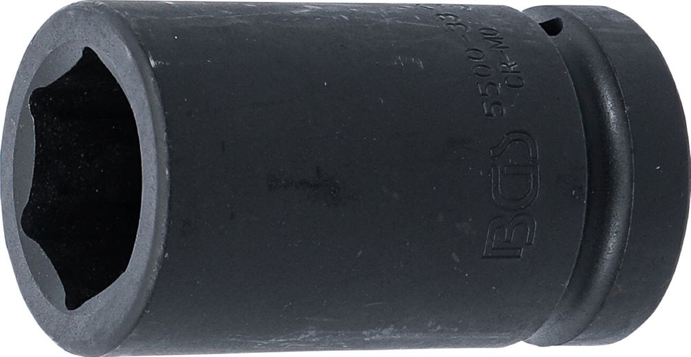 Produktbild BGS Kraft Steckschlüssel 33 mm Einsatz Sechskant tief Antrieb Innenvierkant 25 mm