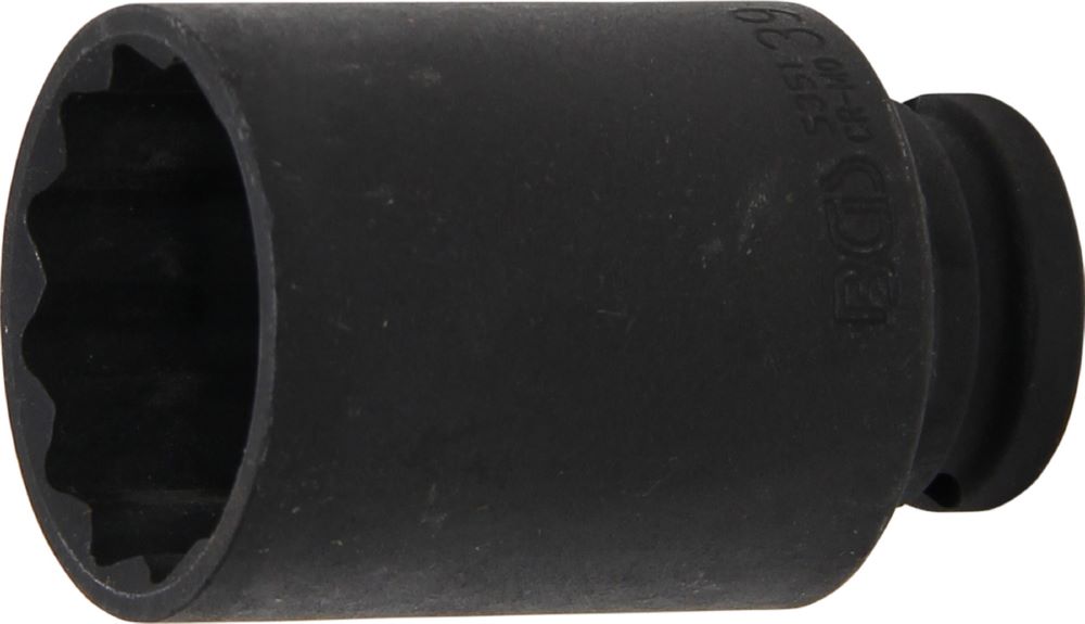 Produktbild BGS Kraft Steckschlüssel 39 mm Einsatz Zwölfkant Antrieb Innenvierkant 12,5 mm