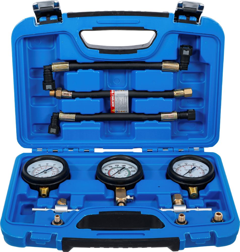 Produktbild BGS Kraftstoff und Kompressionsdruckprüfgeräte Satz für Motorräder 11 teilig