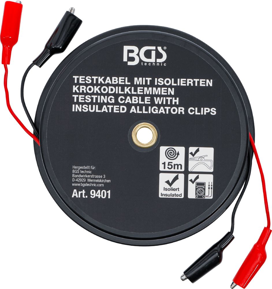Produktbild Krokodilklemmen Kabelbox 15 meter bild 3