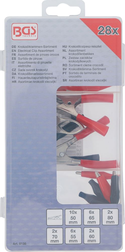 Produktbild BGS Krokodilklemmen Sortiment 28 teilig bild 3