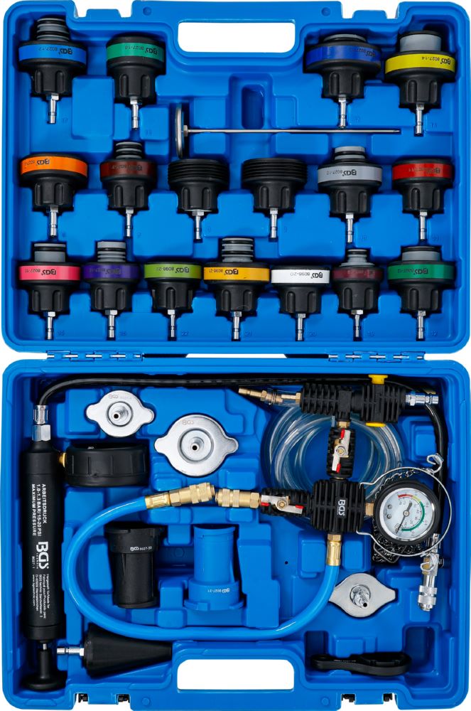 Produktbild BGS Kühlsystem Abdrück Satz mit Befüllsystem 28 teilig bild 5