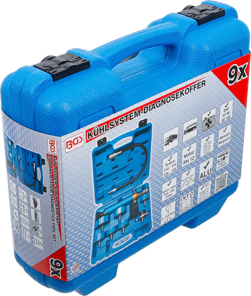 Produktbild BGS Kühlsystem Diagnosekoffer 9 teilig bild 6