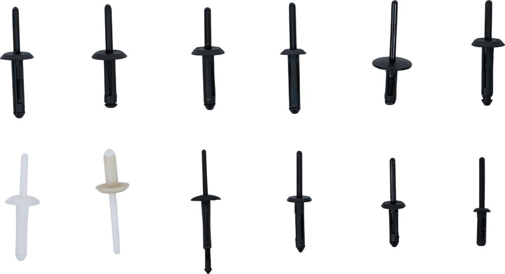 Produktbild Kunststoffnieten Sortiment für GM, BMW, Chrysler, VW, Ford 235 teilig bild 2