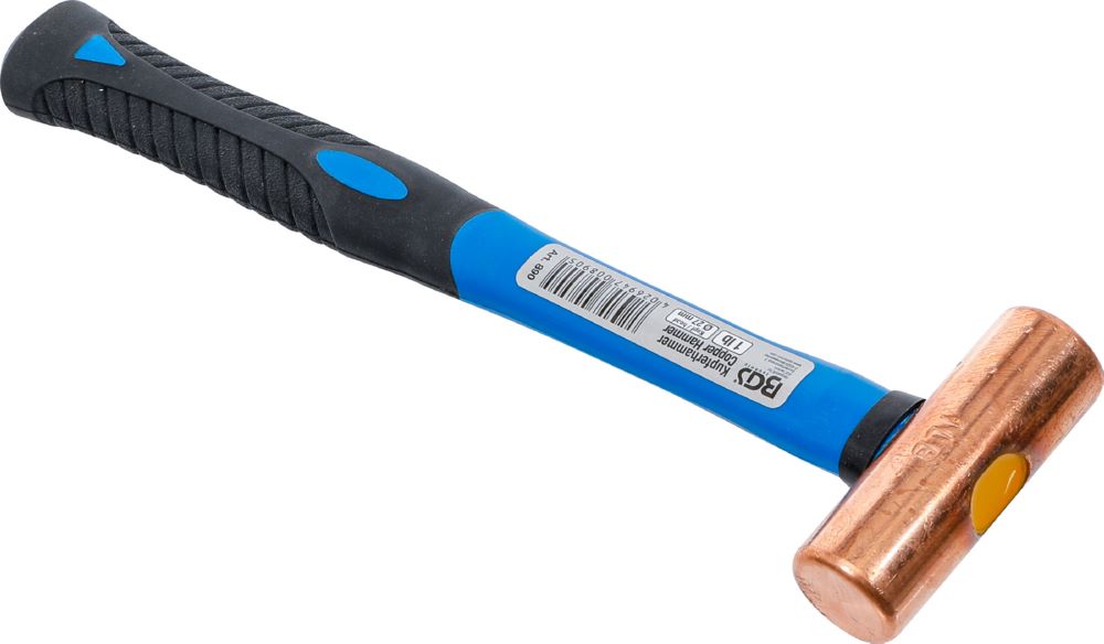Produktbild BGS Kupferhammer Fiberglasstiel Durchmesser 27 mm 454 g (1 lb) Kopf bild 2