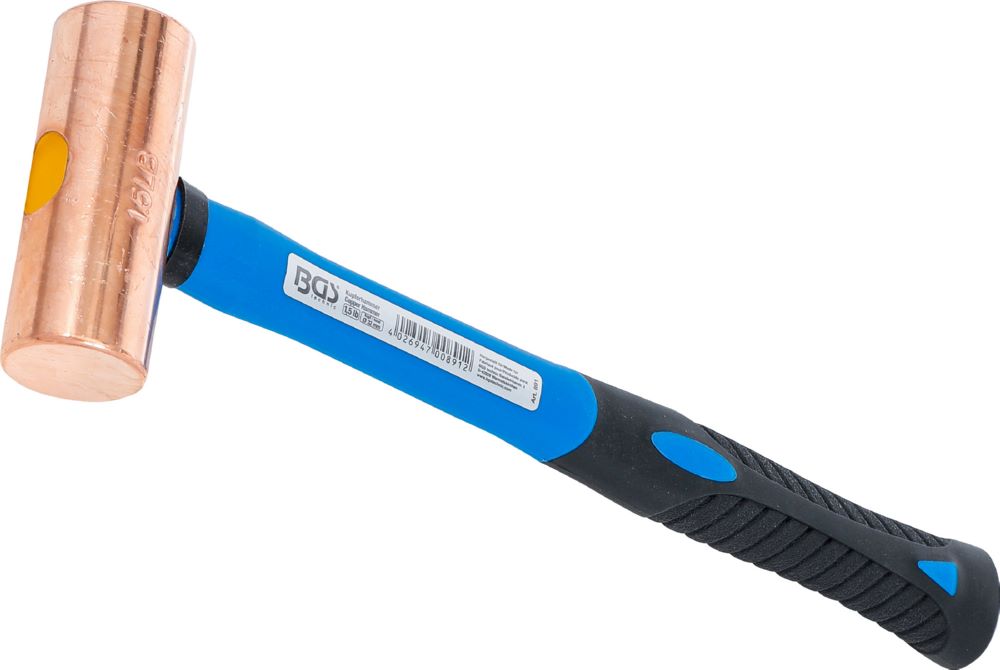 Produktbild BGS Kupferhammer Fiberglasstiel Durchmesser 32 mm 680 g (1.5 lb) Kopf