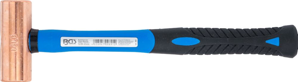 Produktbild BGS Kupferhammer Fiberglasstiel Durchmesser 32 mm 680 g (1.5 lb) Kopf bild 5