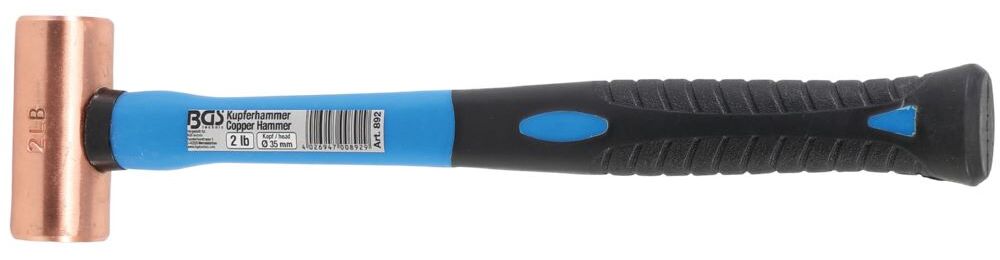 Produktbild BGS Kupferhammer Fiberglasstiel Durchmesser 35 mm 907 g (2 lb) Kopf