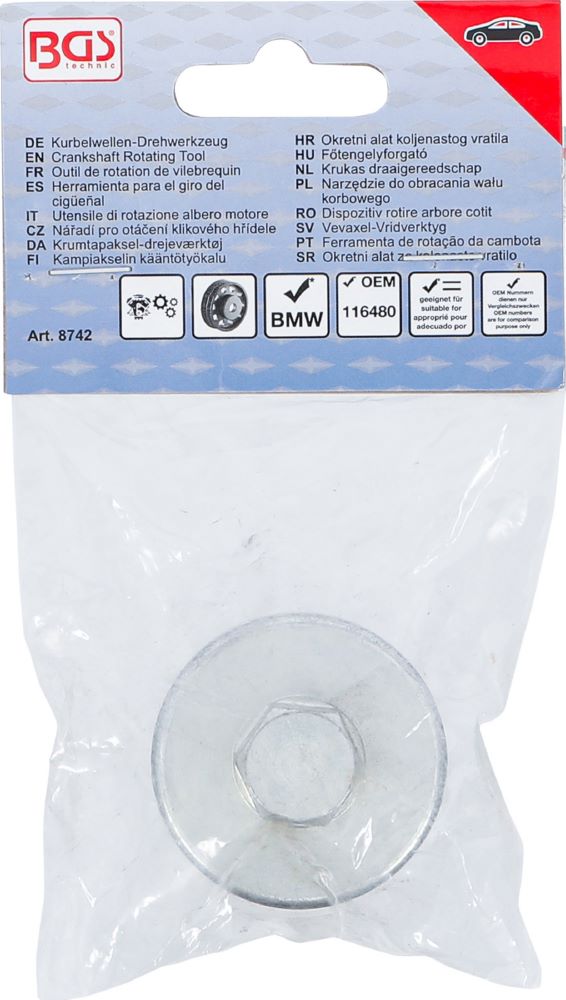 Produktbild BGS Kurbelwellen Drehwerkzeug für BMW M52 / M54 / M56 bild 4
