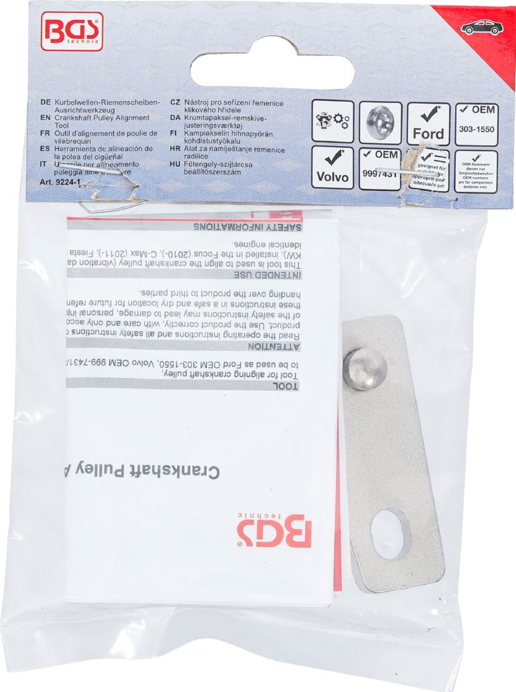 Produktbild BGS Kurbelwellen Riemenscheiben Ausrichtwerkzeug für Ford, Volvo 1.6L bild 5