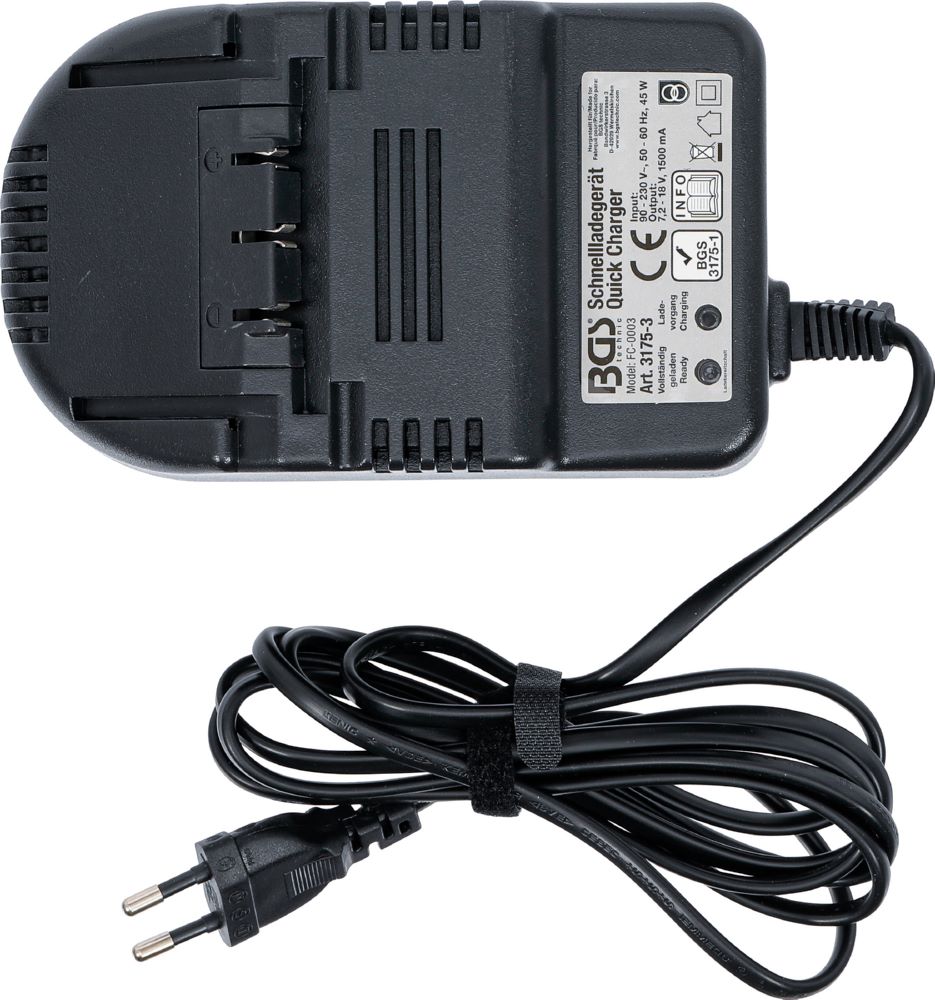 Produktbild BGS Ladegerät für Akku Fettpresse Artikel 3175 bild 3