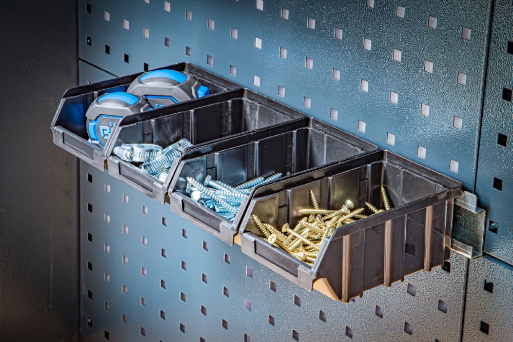 Produktbild Lagersichtbox Satz mit Hängeschiene für Schrankwand-System 4 teilig bild 2