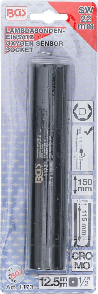 Produktbild BGS Lambdasonden Einsatz Antrieb Innenvierkant 12,5 mm 1/2 Zoll 22 mm bild 4