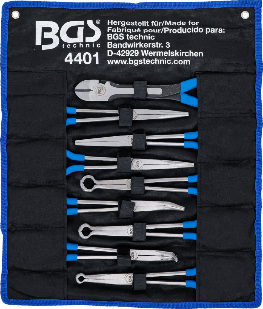 Produktbild BGS Langbeck / Flach- und Zündkerzen Stecker Zangen-Satz extra lang 9 teilig bild 6