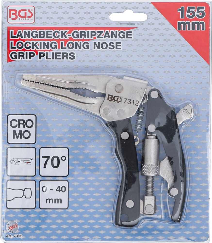 Produktbild BGS Langbeck Gripzange mit Pistolengriff 170 mm bild 6