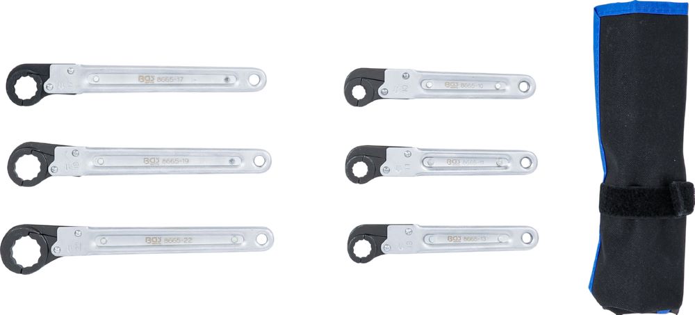Produktbild BGS Leitungs Ratschenschlüssel Satz 6 teilig bild 4