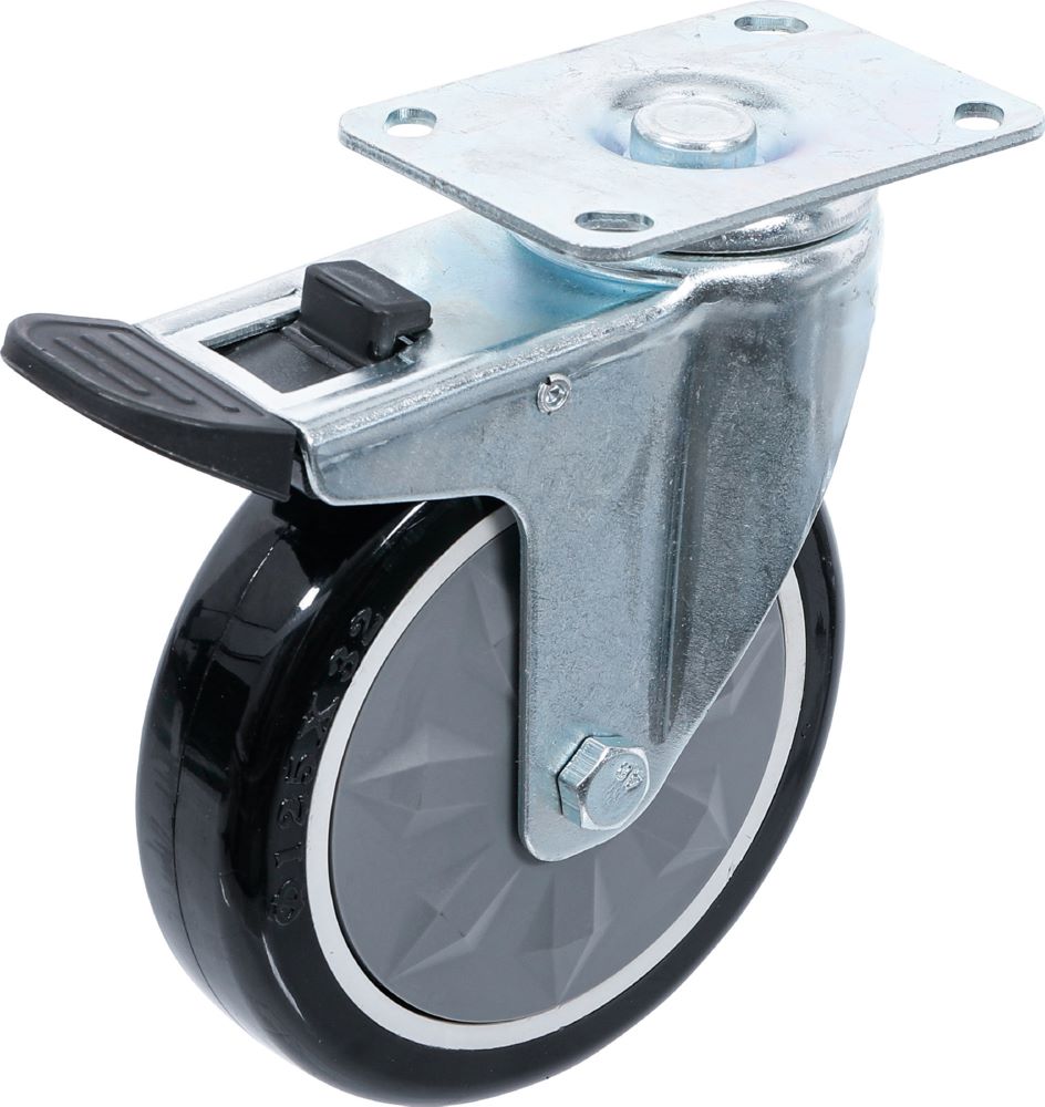 Produktbild BGS Lenkrolle mit Montageplatte und Bremse für Artikel 4235, 6070