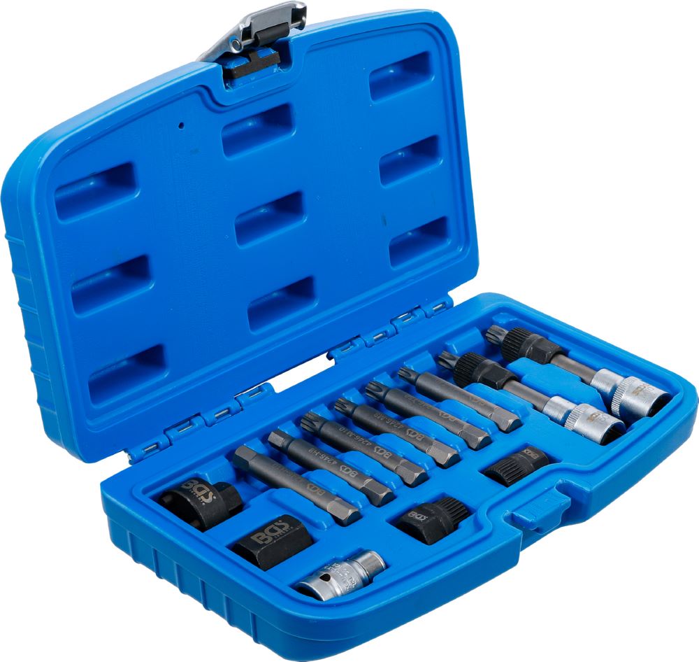 Produktbild BGS Lichtmaschinen Bit-/Bit-Einsatz Satz Antrieb 12,5 mm 1/2 Zoll 13 teilig bild 2