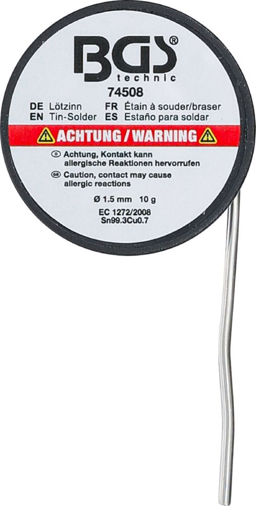 Produktbild BGS Lötzinn auf Rolle bleifrei Durchmesser 1,5 mm 10 g bild 3