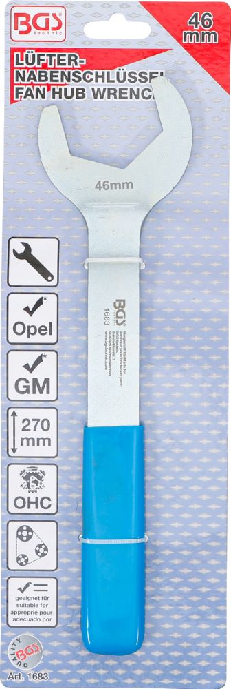 Produktbild BGS Lüfter Nabenschlüssel für Opel, GM 46 mm bild 4