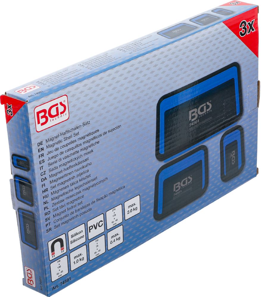 Produktbild Magnet Haftschalen Satz Silikon faltbar 3 teilig bild 9