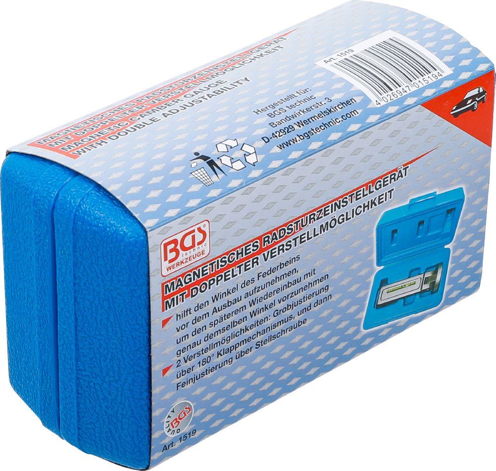 Produktbild BGS Magnetisches Radsturz Einstellwerkzeug mit doppelter Verstellmöglichkeit bild 6