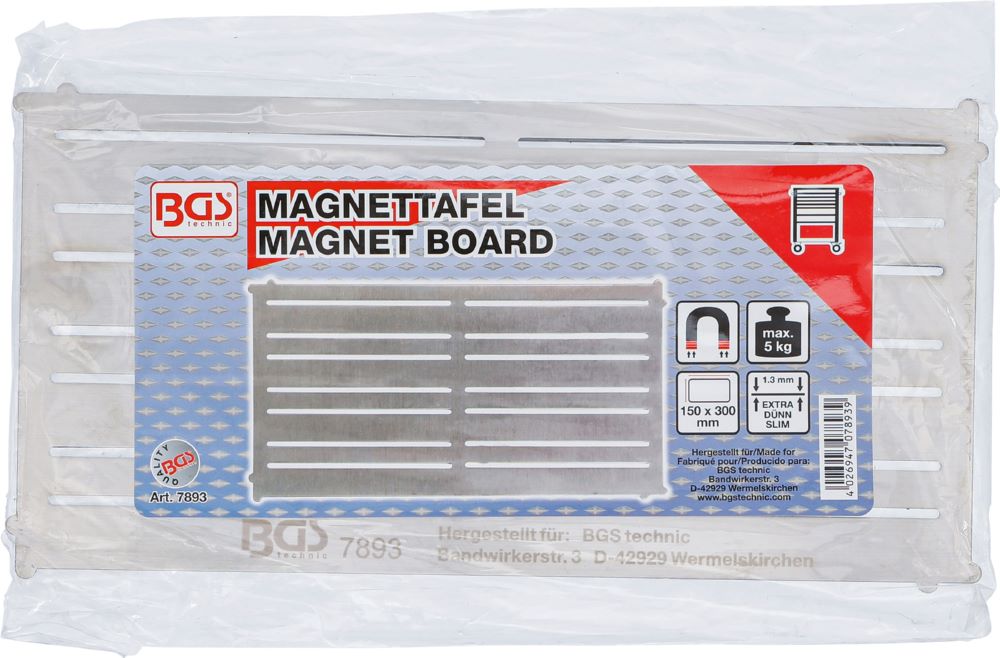 Produktbild BGS Magnettafel Stahl extra flach 300 x 150 mm bild 3