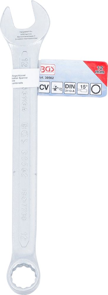 Produktbild BGS Maul Ringschlüssel 12 mm bild 5