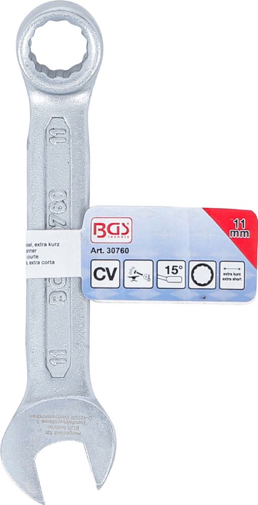Produktbild BGS Maul Ringschlüssel extra kurz 11 mm bild 4