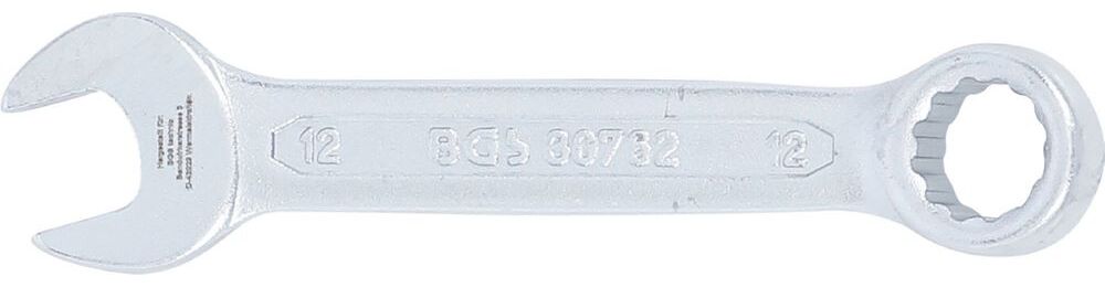 Produktbild BGS Maul Ringschlüssel extra kurz 12 mm bild 3