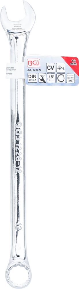 Produktbild BGS Maul Ringschlüssel extra lang 12 mm bild 5