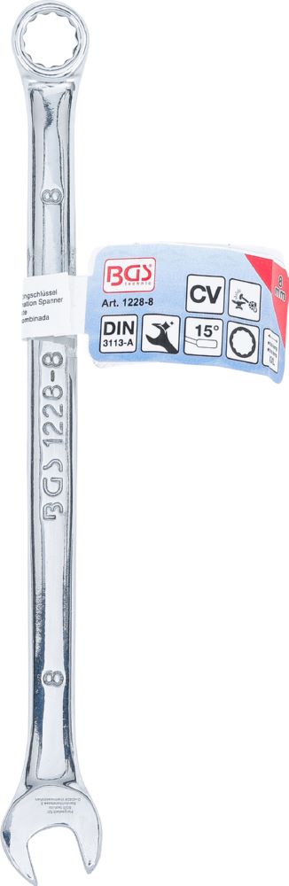 Produktbild BGS Maul Ringschlüssel extra lang 8 mm bild 5