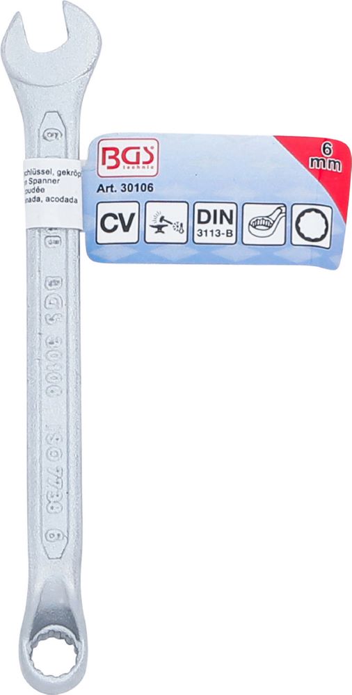 Produktbild BGS Maul Ringschlüssel gekröpft 6 mm bild 5