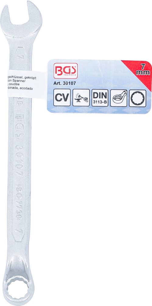 Produktbild BGS Maul Ringschlüssel gekröpft 7 mm bild 5