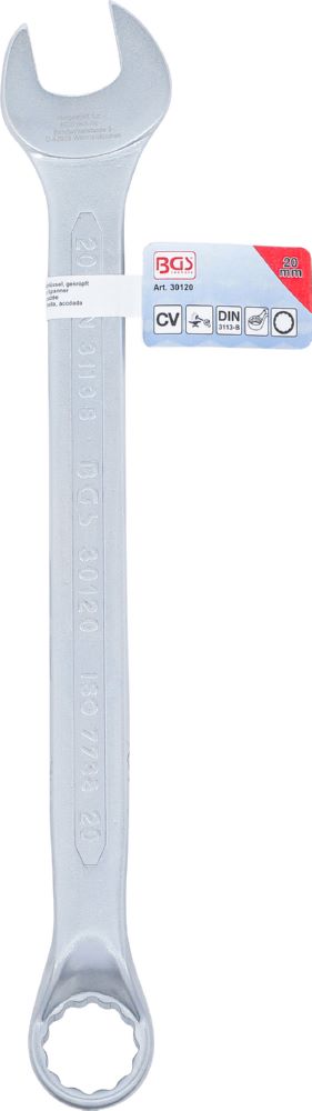 Produktbild BGS Maul Ringschlüssel gekröpft 20 mm bild 5