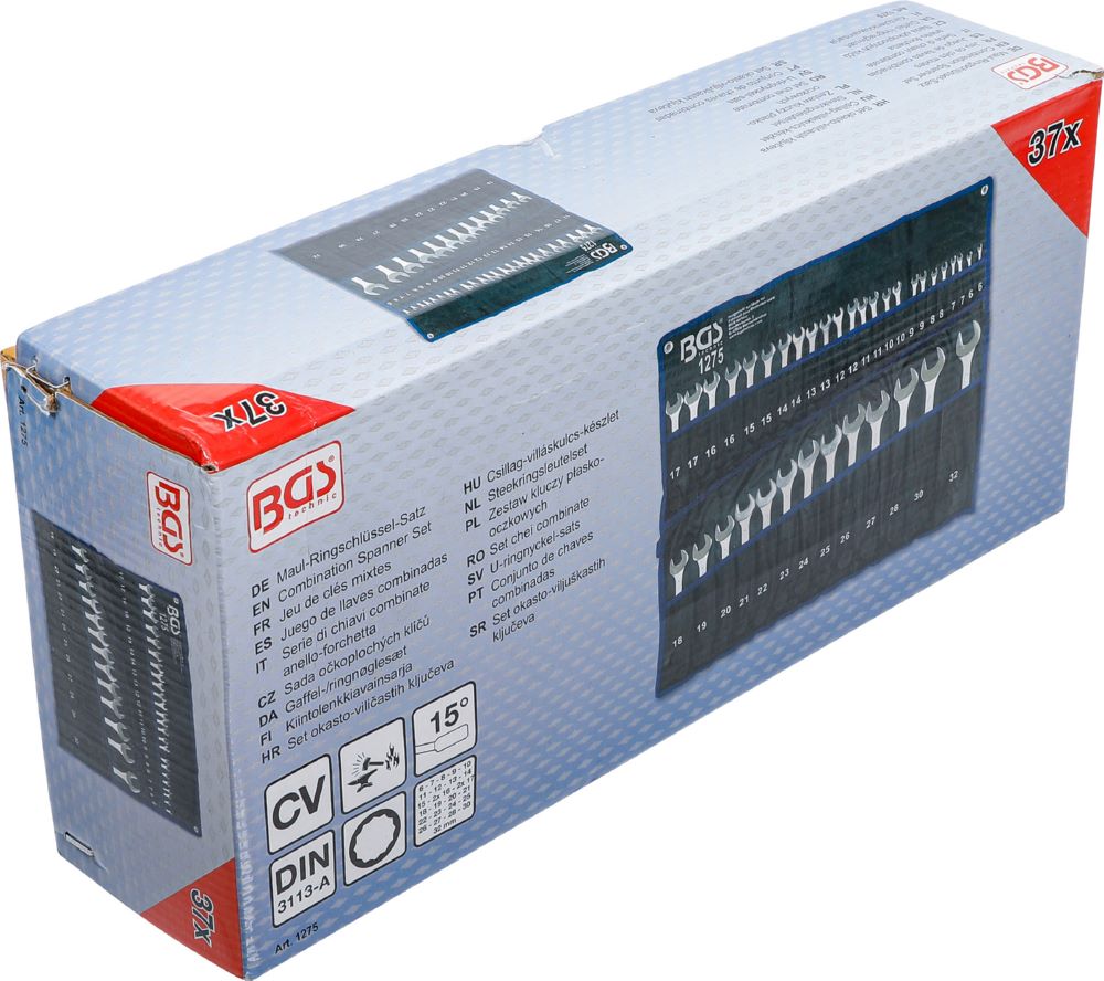 Produktbild BGS Maul Ringschlüssel Satz 6 - 32 mm 37 teilig bild 6