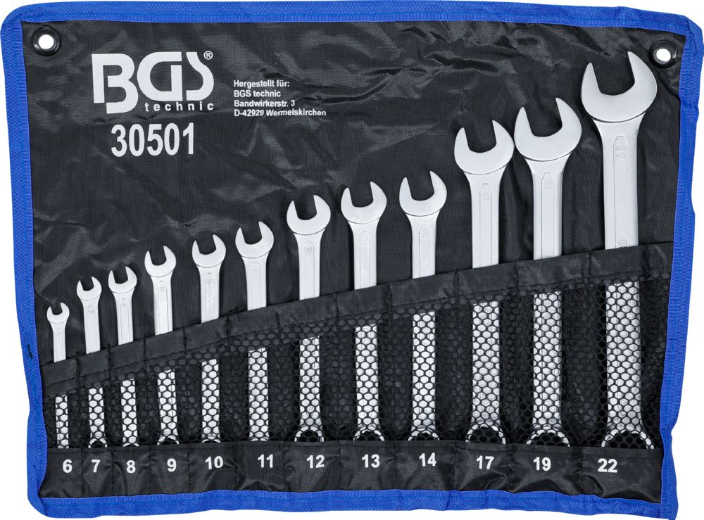 Produktbild BGS Maul Ringschlüssel Satz 6 - 22 mm 12 teilig bild 6